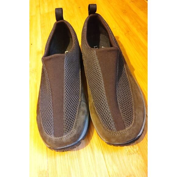 LL Bean Women's Slip On Shoes Comfort Brown Sz 9 - Picture 2 of 5